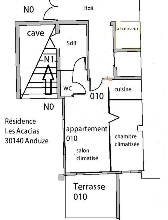 Appartement 10 Des Acacias Anduze Ruang foto